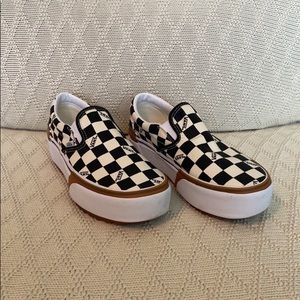 Stacked Slip On Checkered Vans
